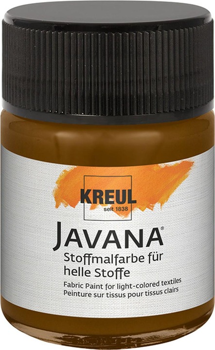 Produktbild Kreul Javana Stoffmalfarbe für helle Stoffe, 50 ml (Dunkelbraun, 50 ml)