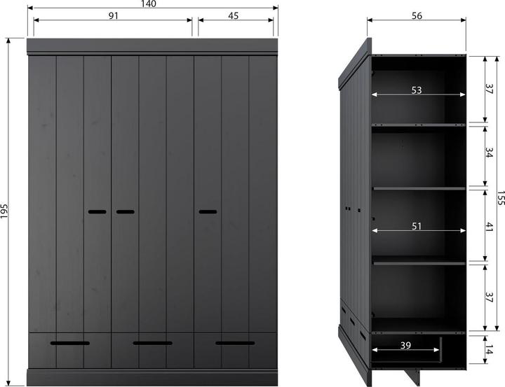 Image du produit Woood Connect (140 x 53 x 53 cm)