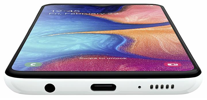 Actual product image Samsung Galaxy A20e EU (32 GB, White, 5.80", Dual SIM + SD, 4G)