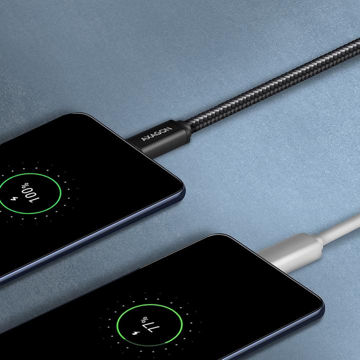 Image du produit Axagon BUMM-AM20AB Câble micro-USB vers USB-A 2.0 (2 m, USB 2.0)