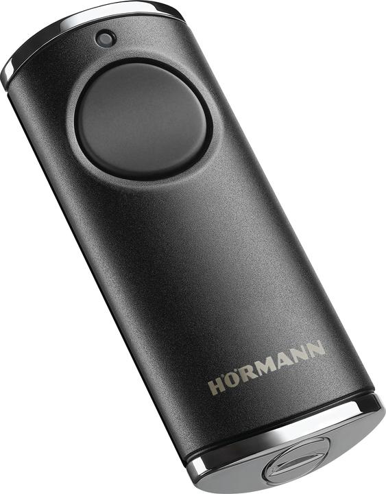 Image du produit Hörmann Télécommande HS1 868-BS, 1 commande, chrome noir, 868 MHz, BiSecur