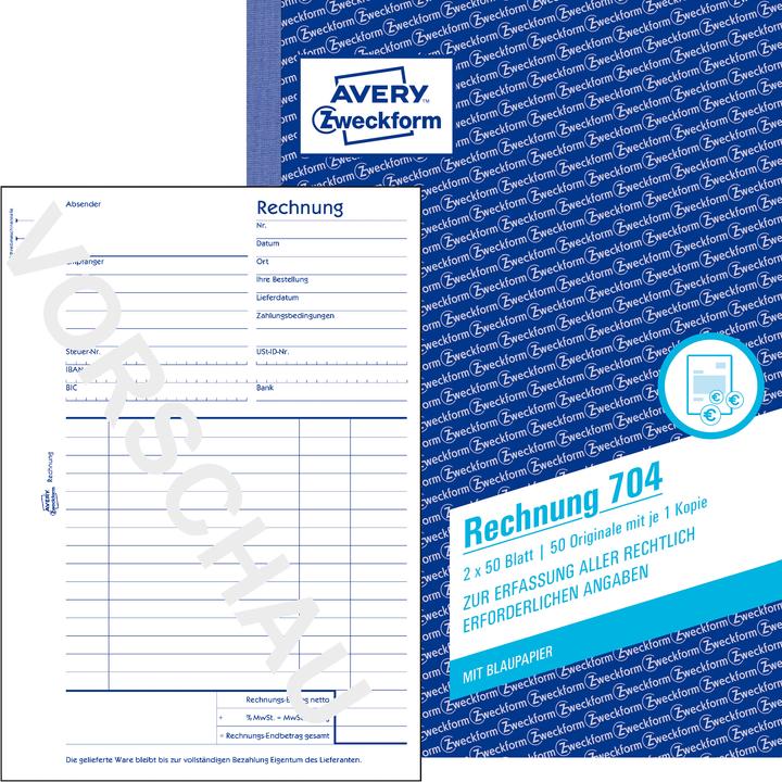 Olympia Invoice (50 x)