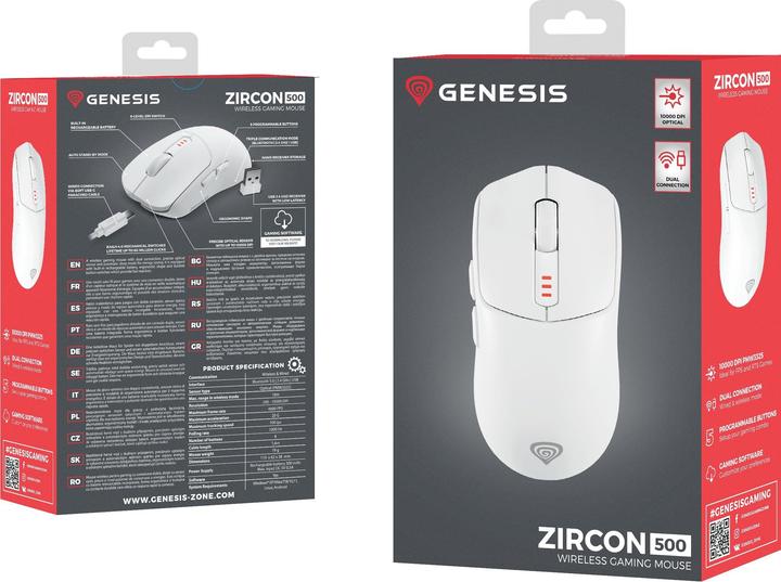 Produktbild Genesis Mysz ZIRCON 500 (NMG-2114) (Kabellos, Kabelgebunden)