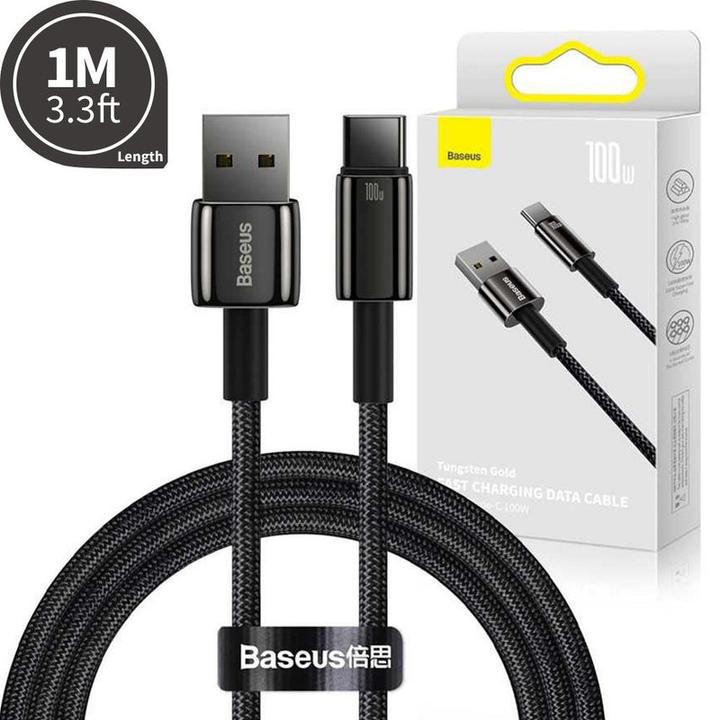 Actual product image Baseus USB A — USB C (1 m, USB 2.0, 100 W)