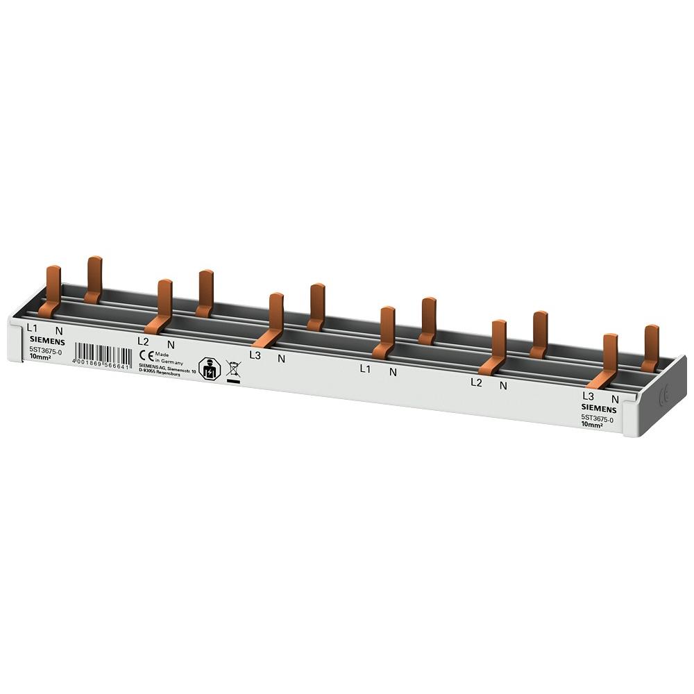 Siemens, Verteilerschrank Zubehör, 5ST3675-0 StiftsaS 10mm2,3p/N 6xAFD+6xKomp. 12TE