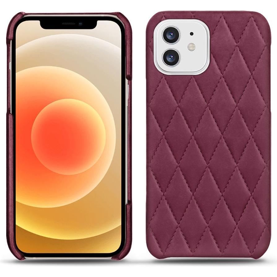 Noreve Lederschutzhülle (Apple iPhone 12), Smartphone Hülle, Violett