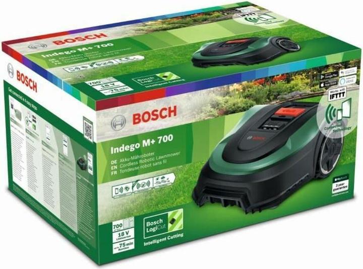 Actual product image Bosch Home & Garden Indego M+ 700 robotic lawnmower (700 m²)