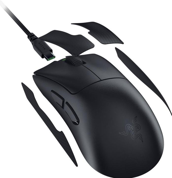 Actual product image Razer Deathadder V4 Pro Mouse Black (Wireless)