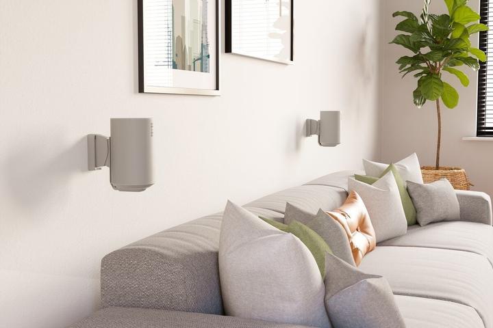 Actual product image Vogels TV bracket Speaker Wall Mount for Sonos Era 100 (white) | (1 pcs., Wall installation, Rotatable, Tiltable)