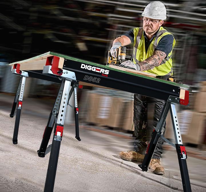 Productafbeelding Diggers Tools DIGGERS DIG869 Sägebock 600 kg mit verstellbaren Beinen 2 Stück (45 cm, 120 cm)