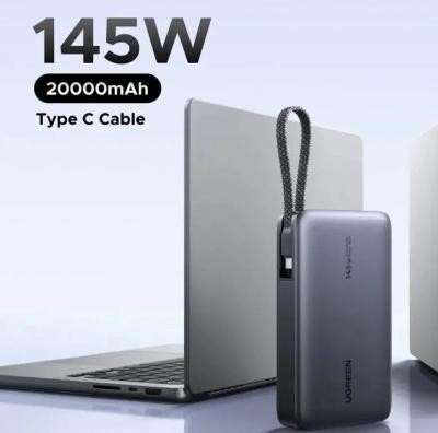 Image du produit Ugreen PB551 20.000mAh 145W Powerbank Built-in Cable 2x USB-C (20000 mAh, 145 W)