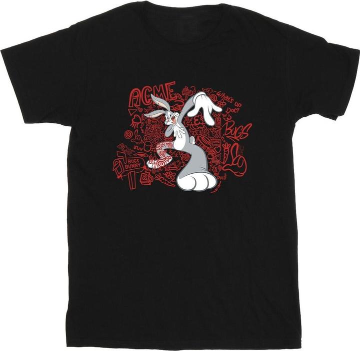 Actual product image Looney Tunes Mens ACME Doodles Bugs Bunny T-Shirt (4XL)