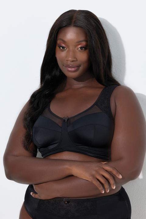 Actual product image Ulla Popken Mesh Panel Comfort Bra (Single pack, 110 E)