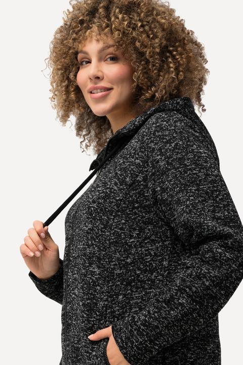 Produktbild Ulla Popken Strickfleece-Jacke, Kapuze, Reissverschlusstaschen (60)