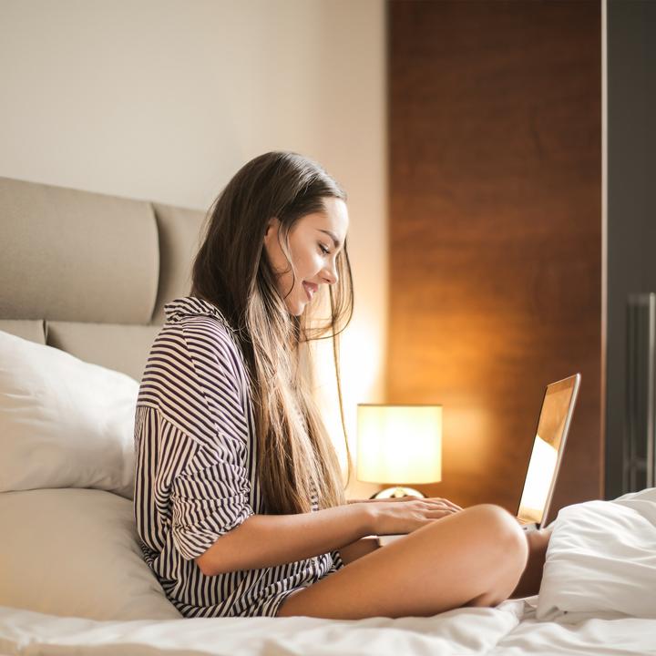 Produktbild Relaxdays Tischlampe Metall & Stoff (E14)