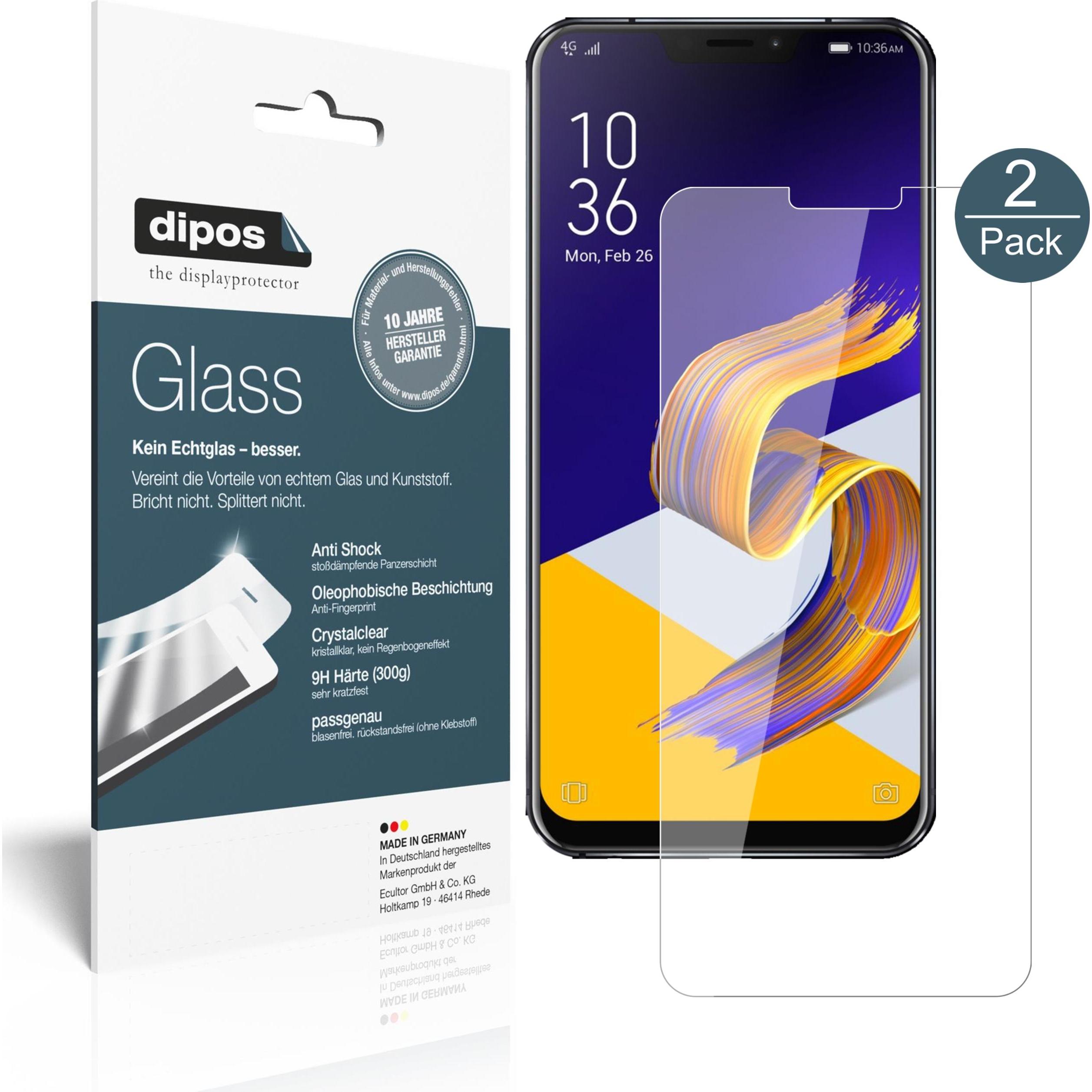 Dipos Displayschutz Anti-Shock (1 Stück, Asus Zenfone 5Z), Smartphone Schutzfolie, Transparent