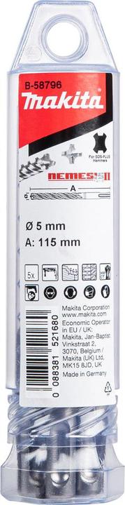 Produktbild Makita NEMESIS2 SDS+Bohrer 5x115 5Stk (5,00 mm)