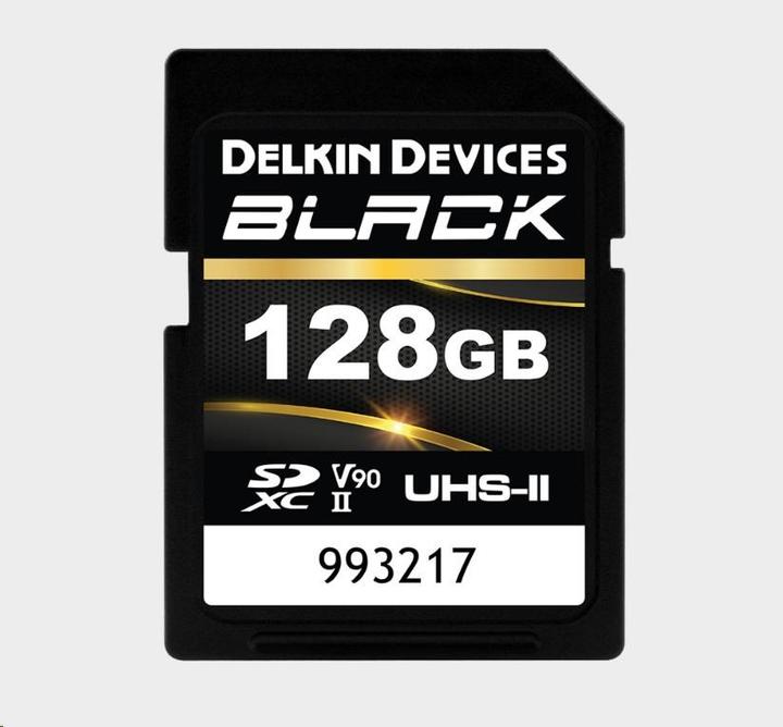 Produktbild Delkin BLACK UHS-II SDXC 128GB R:300MB/s W:250MB/s (128 GB, SDXC, U3, UHS-II)