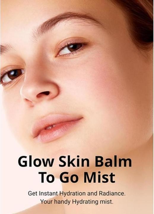 Actual product image Missha Glow Skin Balm To Go Mist 4-in-1 Hydrating Refreshing Makeup-Enhancing Portable Dewy Glow Spr (Cleansing Foam)