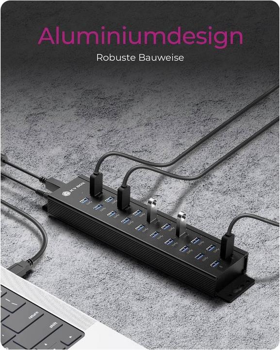 Produktbild Icy Box IB-HUB1720-U3 (20 Ports)