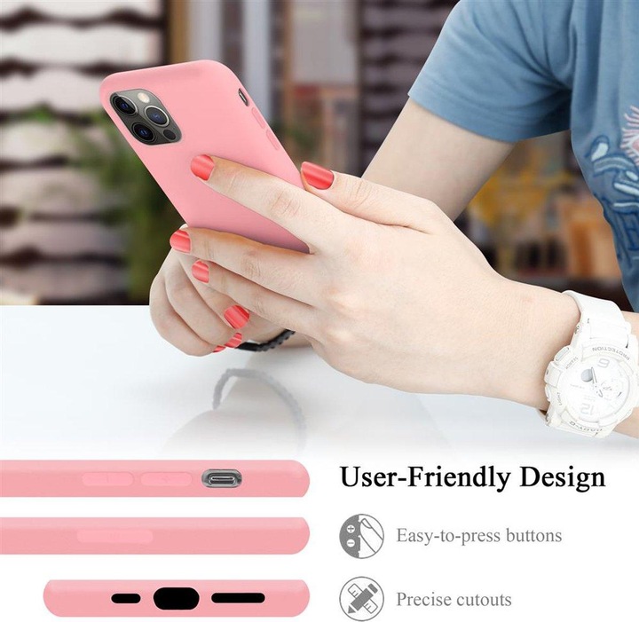 Actual product image Cadorabo TPU Liquid Silicone Case Cover (Apple iPhone 12, Realme 12 Pro+)