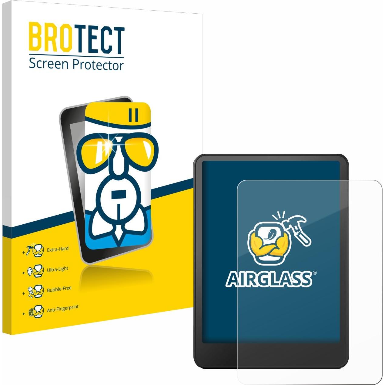 BROTECT Schutzglas Schutzfolie Displayschutz Display Schutz Glas Panzer Folie klar, eReader Zubehör, Transparent