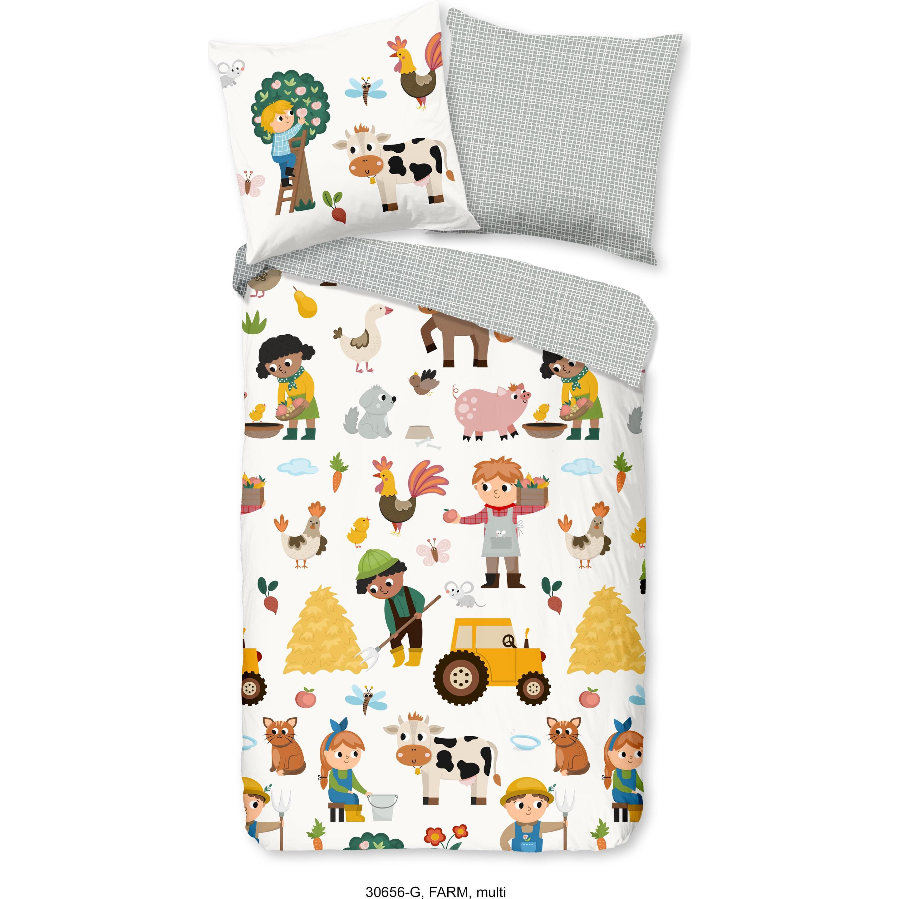 Good Morning, Bettwäsche, Farm (Bettwäsche Set, 135 x 200 cm)