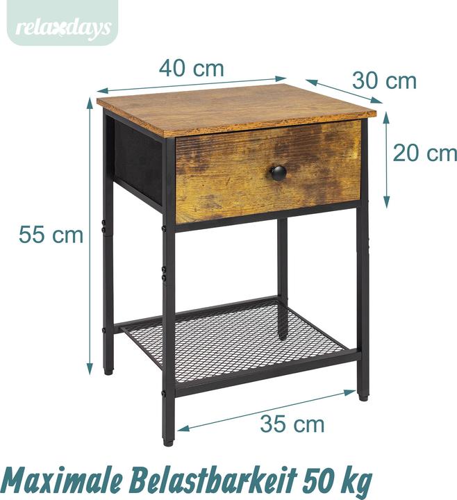 Immagine prodotto Relaxdays 2xcomò (40 x 30 x 55 cm)