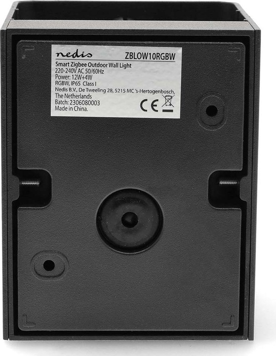 Produktbild Nedis Smartlife-Aussenleuchte | 2 x 270 lm | Zigbee 3.0 | 12 + 4 W | RGB / Warmweiss | 2700 K | Alumi (540 lm, IP65)