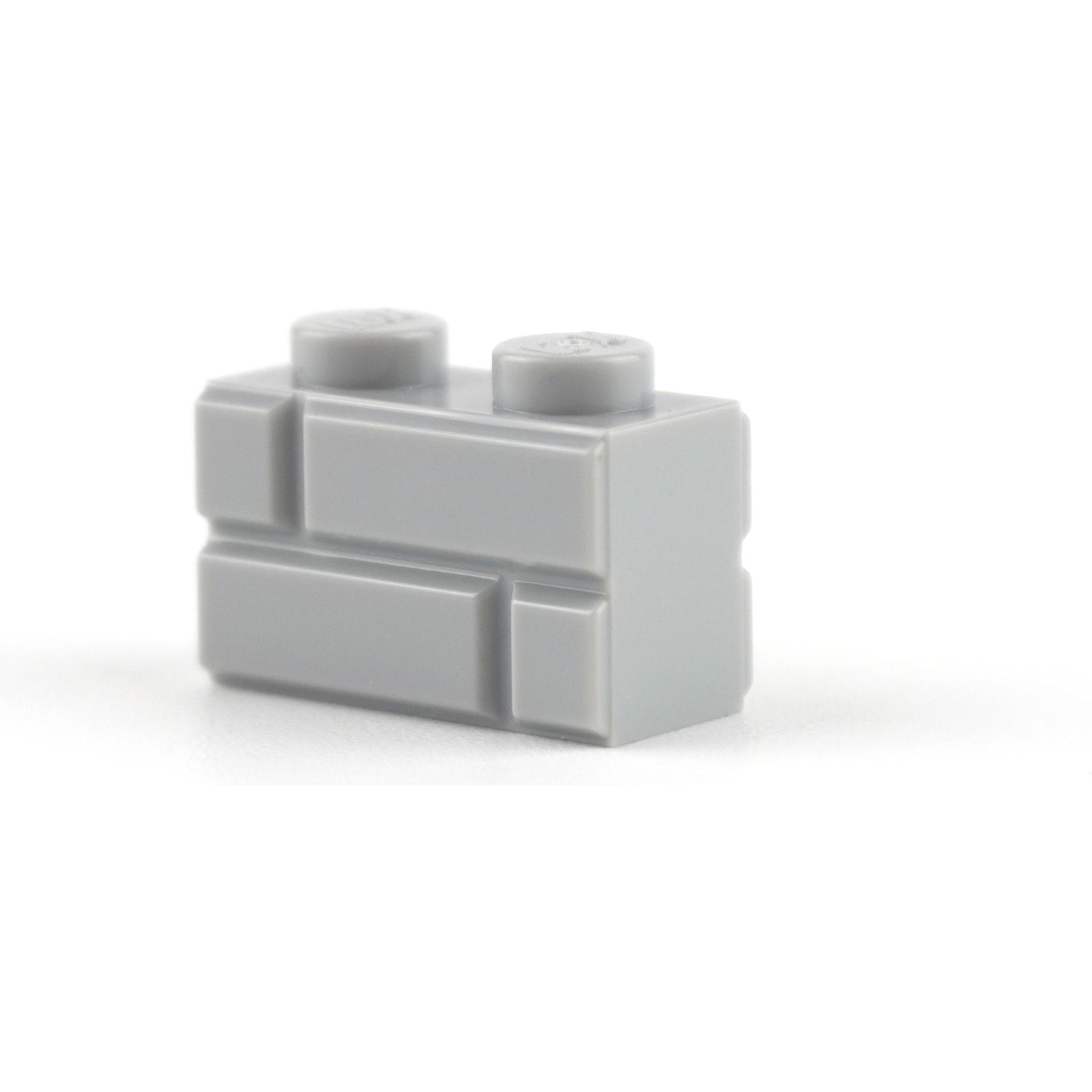 LEGO Mauersteine Hellgrau 1x2 - Mauersteine Bricks Classic Basis - 98283 Stückzahl 250x (98283, LEGO Zubehör)