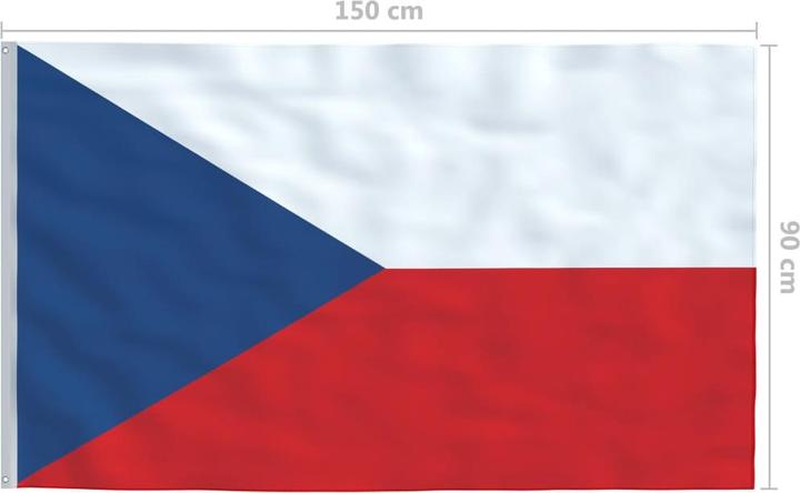 Actual product image vidaXL Tschechische Flagge (150 x 90 cm)