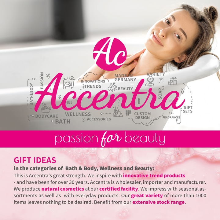 Produktbild Accentra Handseife ESSENTIAL BOTANICS - CLASSICS in Pumpspender, 500ml, 3 Motive/Düfte sortiert: Lavendel/Oli (Flüssigseife, 500 ml)
