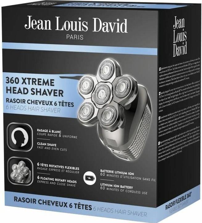 Actual product image Jean Louis David Haarschneidegerät JLD 360 XTREME HEAD SHAVER 6 Stücke