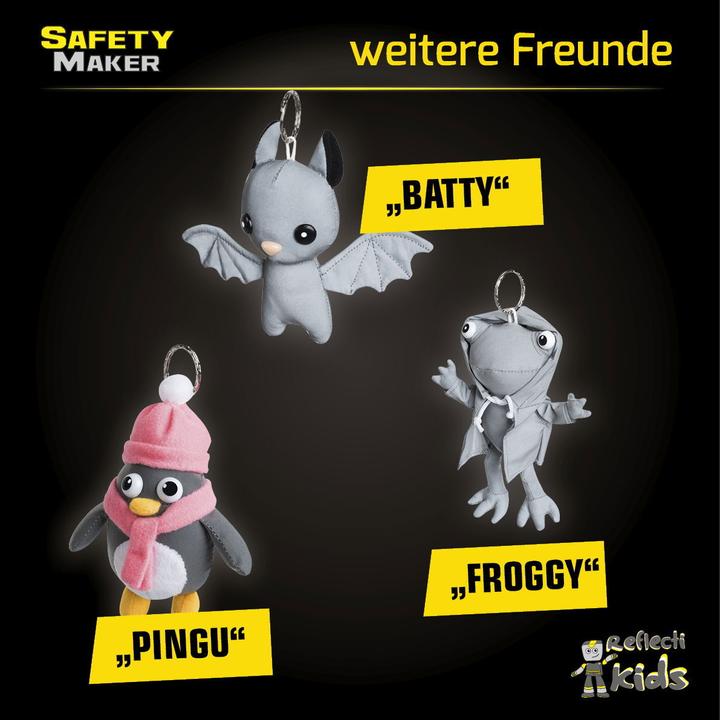 Produktbild SafetyMaker Soft Anhänger Batty reflektierend