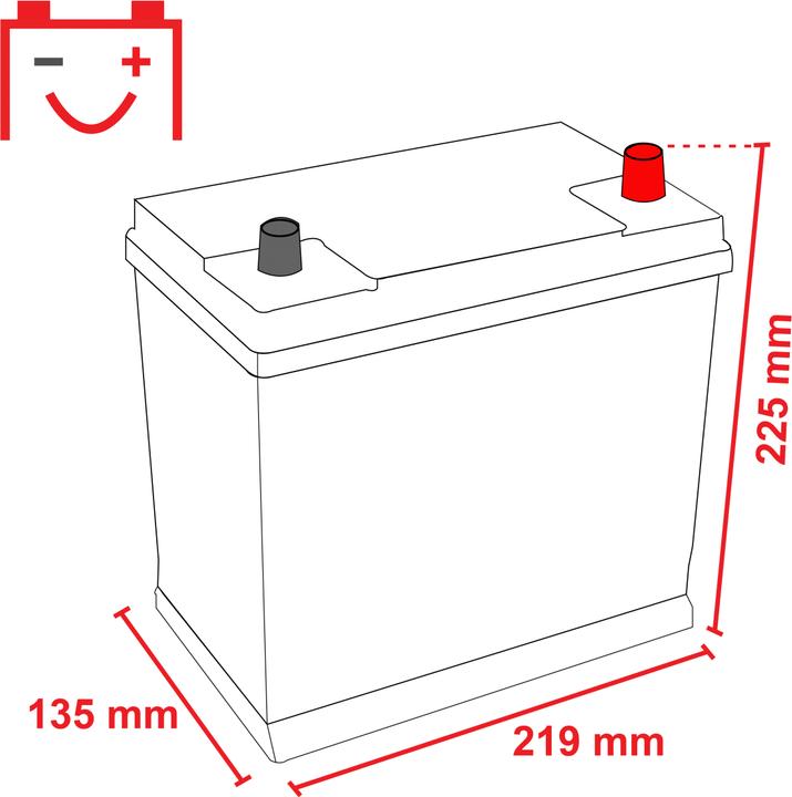 Actual product image Varta Black Dynamic B23 (12 V, 45 Ah, 300 A)