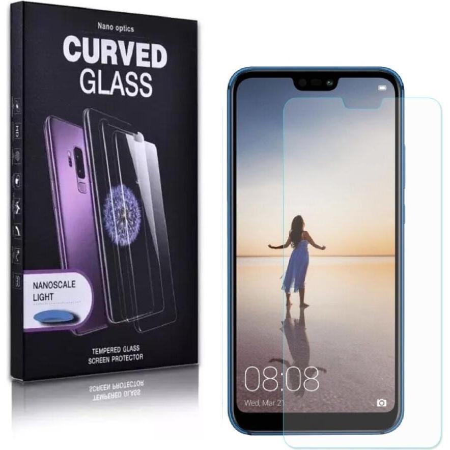 Protectorking 2x UV Liquid Echtes Tempered 9H Panzerhartglas 3D KLAR (2 Stück, Huawei P20 Lite), Smartphone Schutzfolie