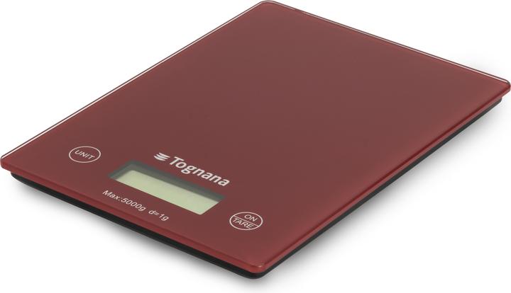 Immagine prodotto Tognana Bilancia da cucina Iridea con display LCD e pulsanti touch screen, rosso mela