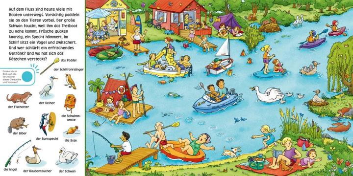Image du produit Hör mal (Soundbuch): Wimmelbuch: Am Wasser (Carolin Görtler, Julia Hofmann, Allemand)