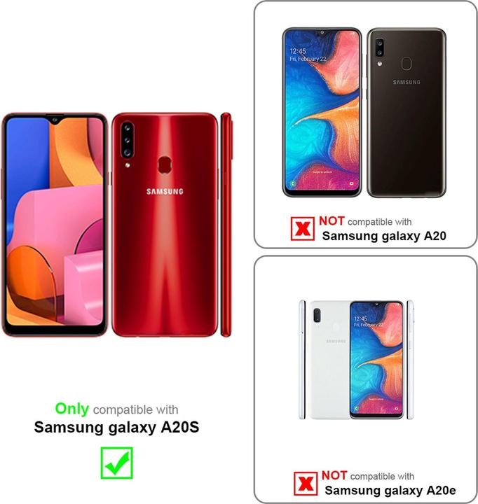 Actual product image Cadorabo Book Dogs & Cats Cover (Samsung Galaxy A20s)