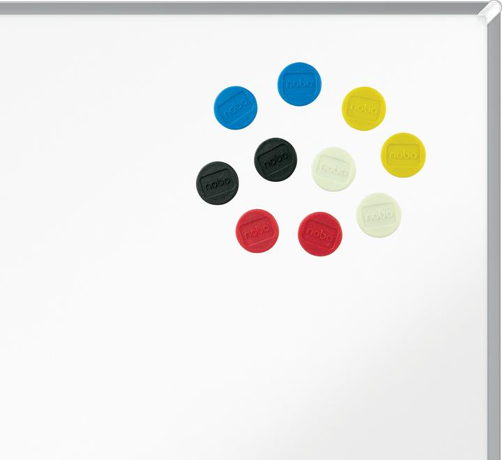 Produktbild Nobo Magnet rund 13mm 1915290 (assortiert) 10 Stück (10x)