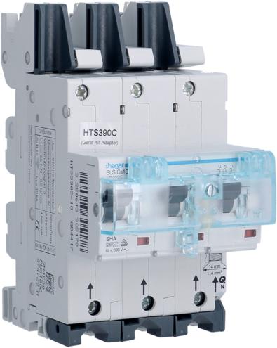 Actual product image Hager HAG HTS390C SLS switch 3P Cs 100A busbar