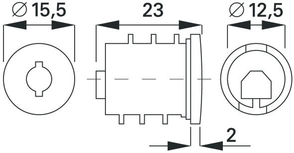 Image du produit WKS - P5000 Coeurs de cylindre avec clé (Clé à cylindre)