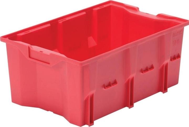 Actual product image LA-KA-PE Rotating stacking container PP red L480xW312xH200mm