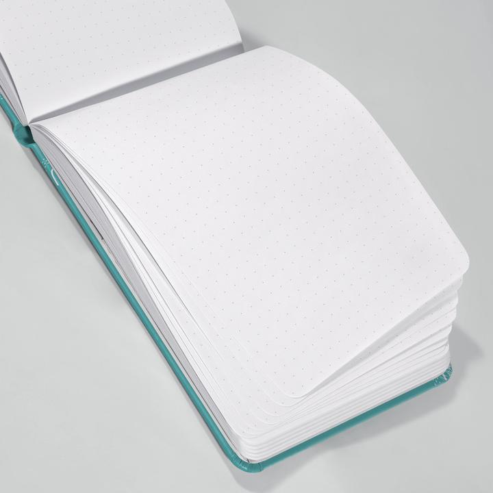 Image du produit Jolie Bloc-notes A6+ dotted, turquoise (A6+, Pointillés, Couverture rigide)