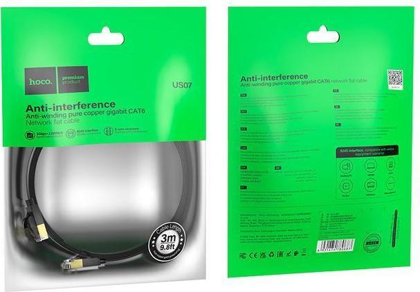 Actual product image Hoco US07 Network cable RJ45 (CAT6, 3 m)