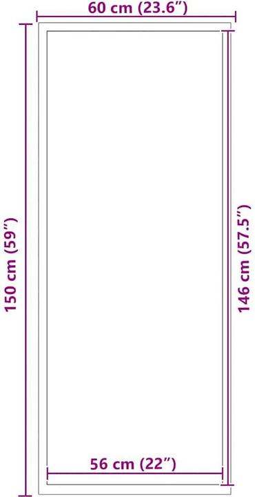 Produktbild vidaXL Fussmatte (150 x 60 cm)