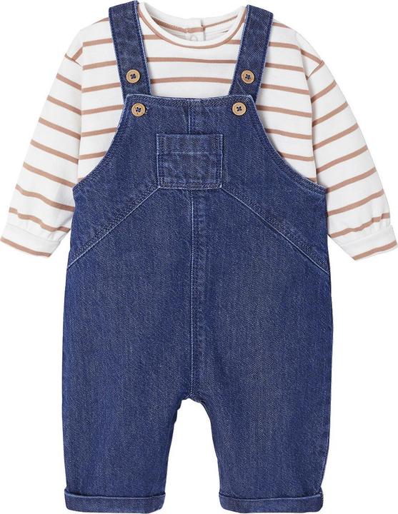 Produktbild Vertbaudet Baby-Set: Body, Latzjeans & Halstuch (68)
