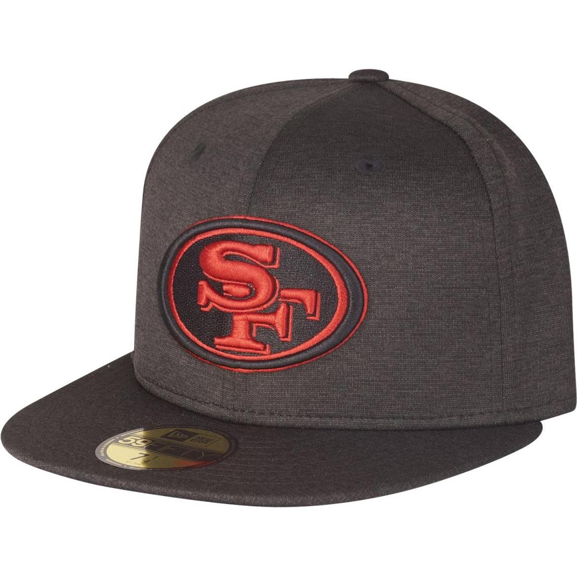 New Era, Herren, Cap, 59Fifty Shadow Tech NFL San Francisco 49Ers, Schwarz, (6 7/8)