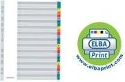 Produktbild Elba Mylar-Kartonmappen, A-Z, ohne "ST"-"SCH", 20-teilig DIN A4, Masse: (B)210 x (H)297 mm