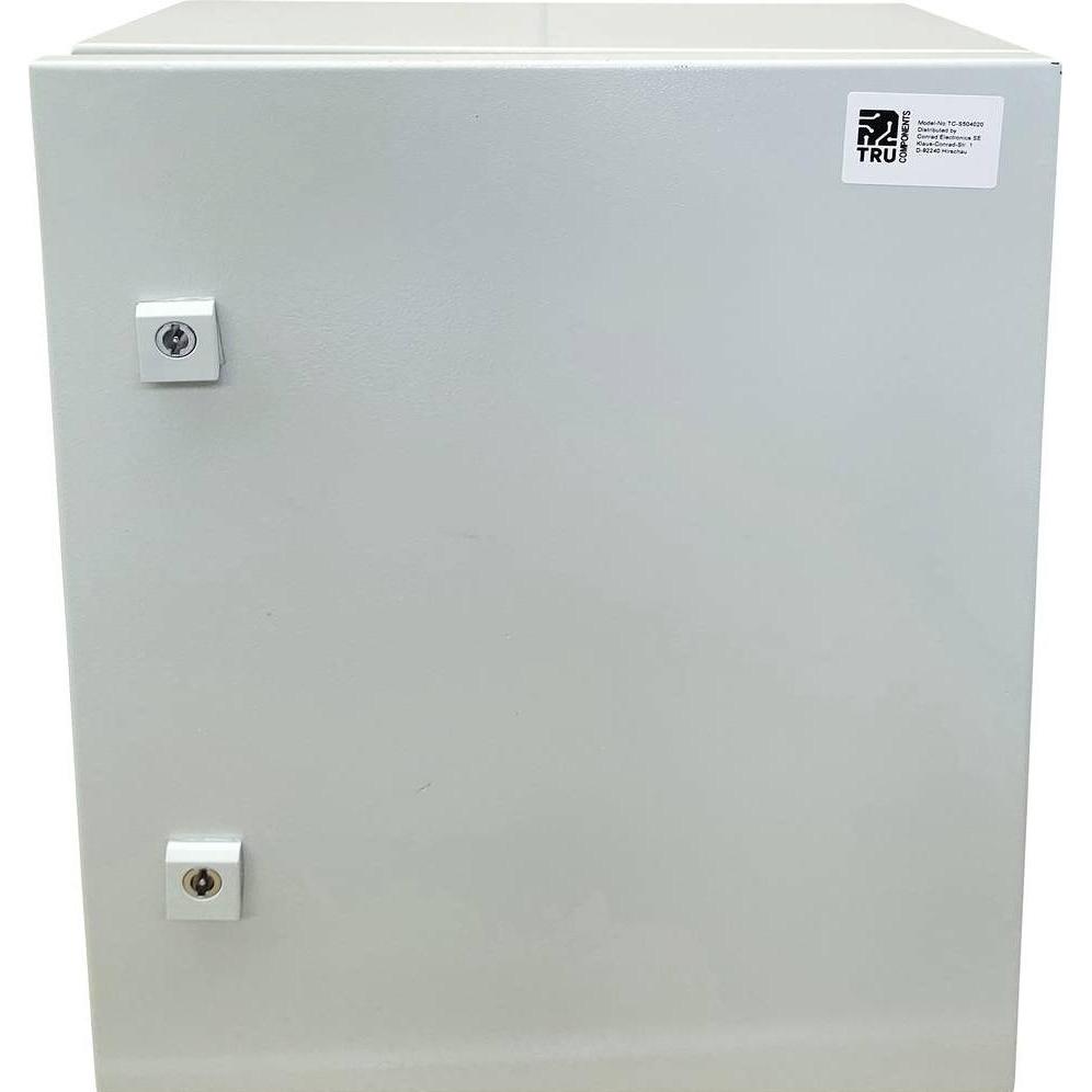 Tru Components, Verteilerschrank, TC-S504020 Schaltschrank 400 x 500 x 200 Stahlblech Lichtgrau 1 S